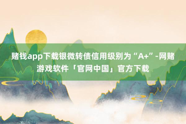 赌钱app下载银微转债信用级别为“A+”-网赌游戏软件「官网中国」官方下载