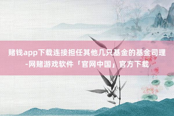 赌钱app下载连接担任其他几只基金的基金司理-网赌游戏软件「官网中国」官方下载